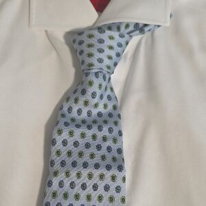 Andrew's Ties Milan Blue and Green Silk Tie